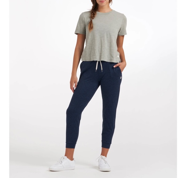 Vuori Pants - Vuori performance jogger heathered navy small